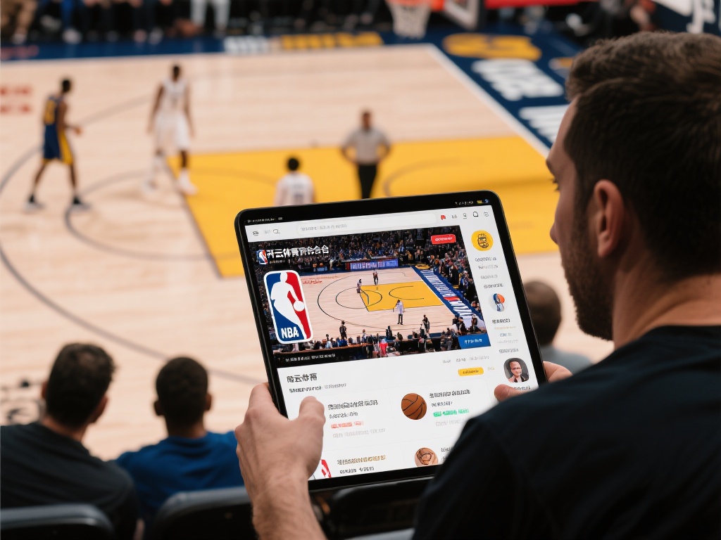 以一位篮球迷为例，他在关注NBA季后赛时，通过开云